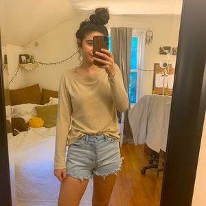 Ann Taylor Loft Cream Sweater